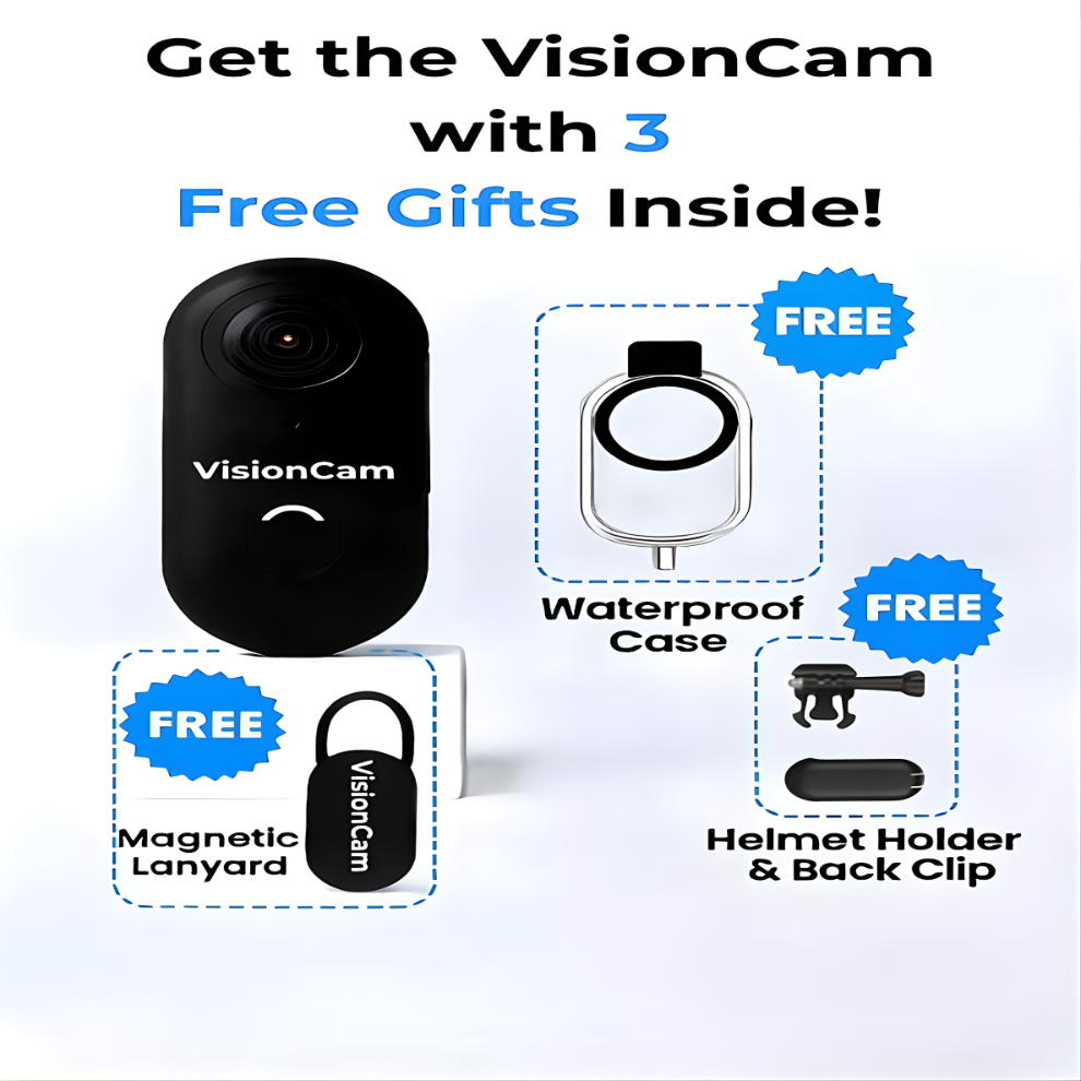 The VisionCam™ 4K Action Camera